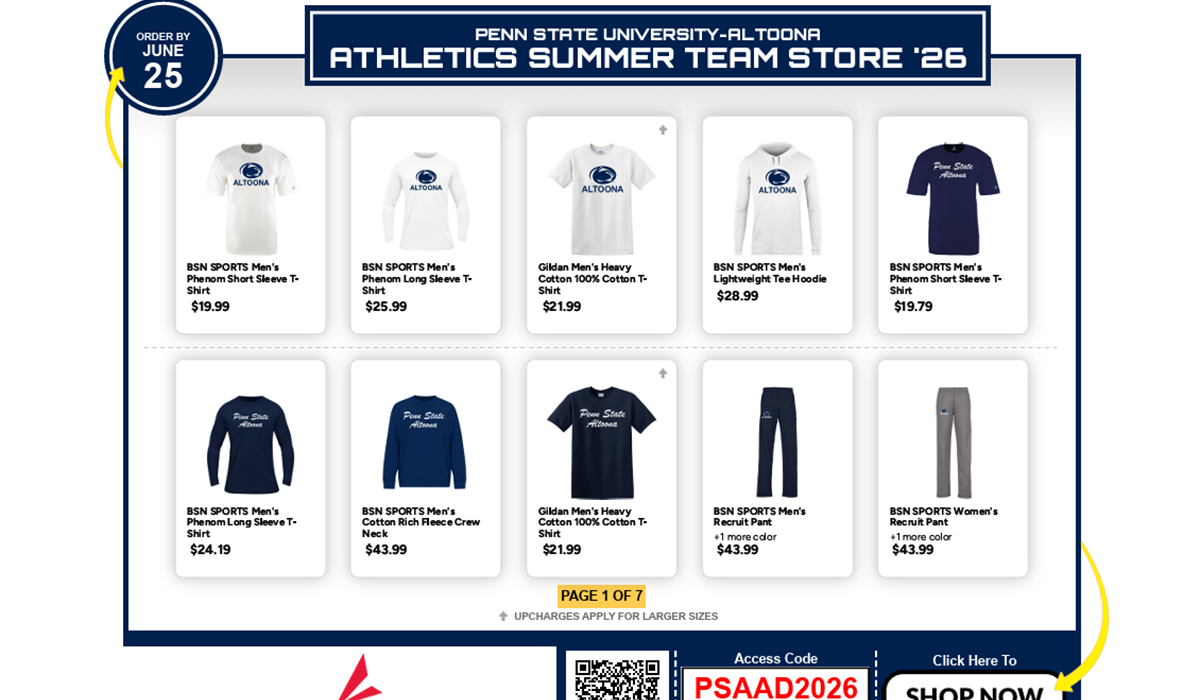 Athletics Team Store Open!