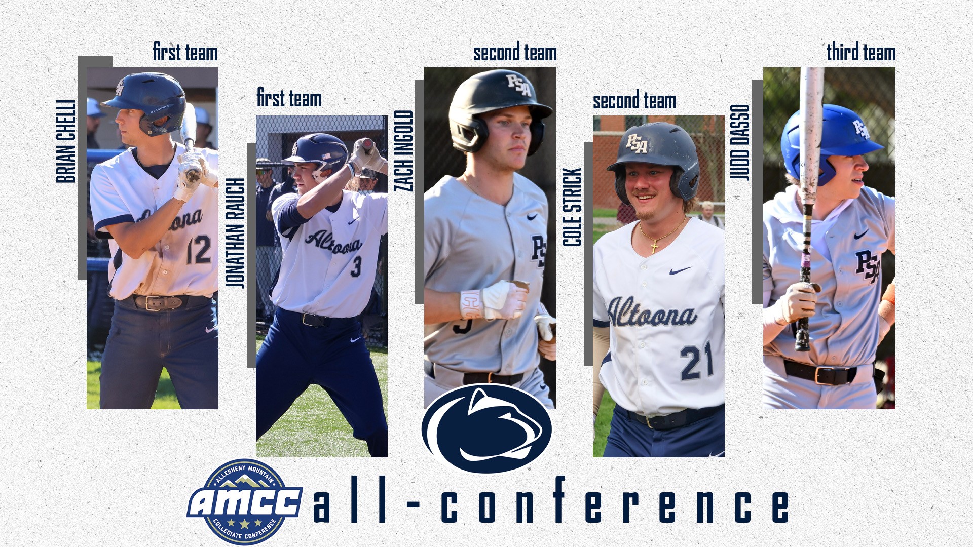 Five Lions Voted to All-AMCC Baseball Team
