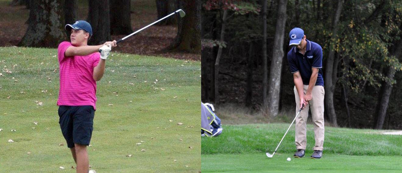Photo: Penn State Altoona freshman Luke Hoffnagle (left) was voted first team All-AMCC, while sophomore Pongthong Thongyai (right) was a third team All-Conference pick.