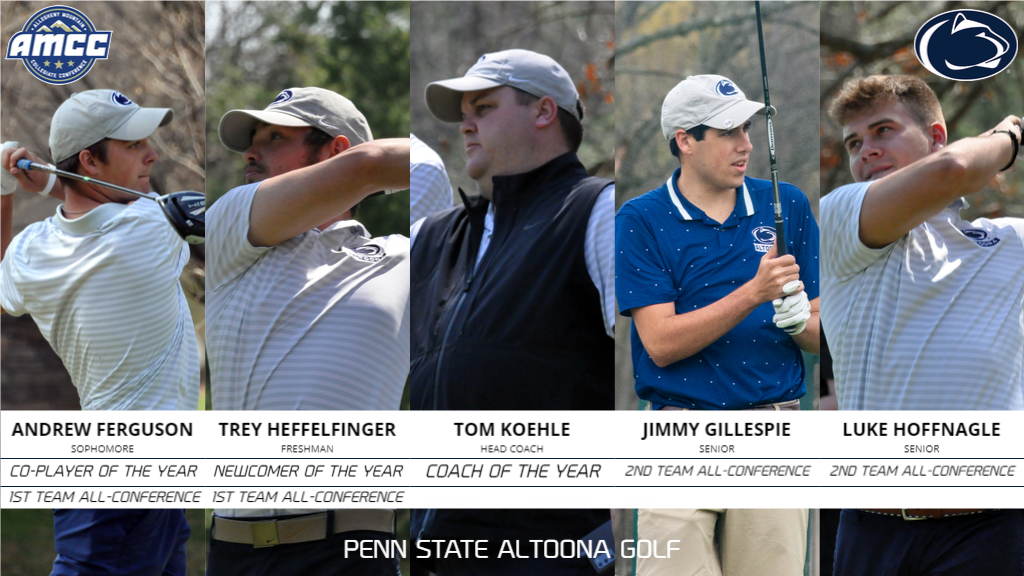 Ferguson, Heffelfinger, Koehle Headline All-AMCC Golf Team