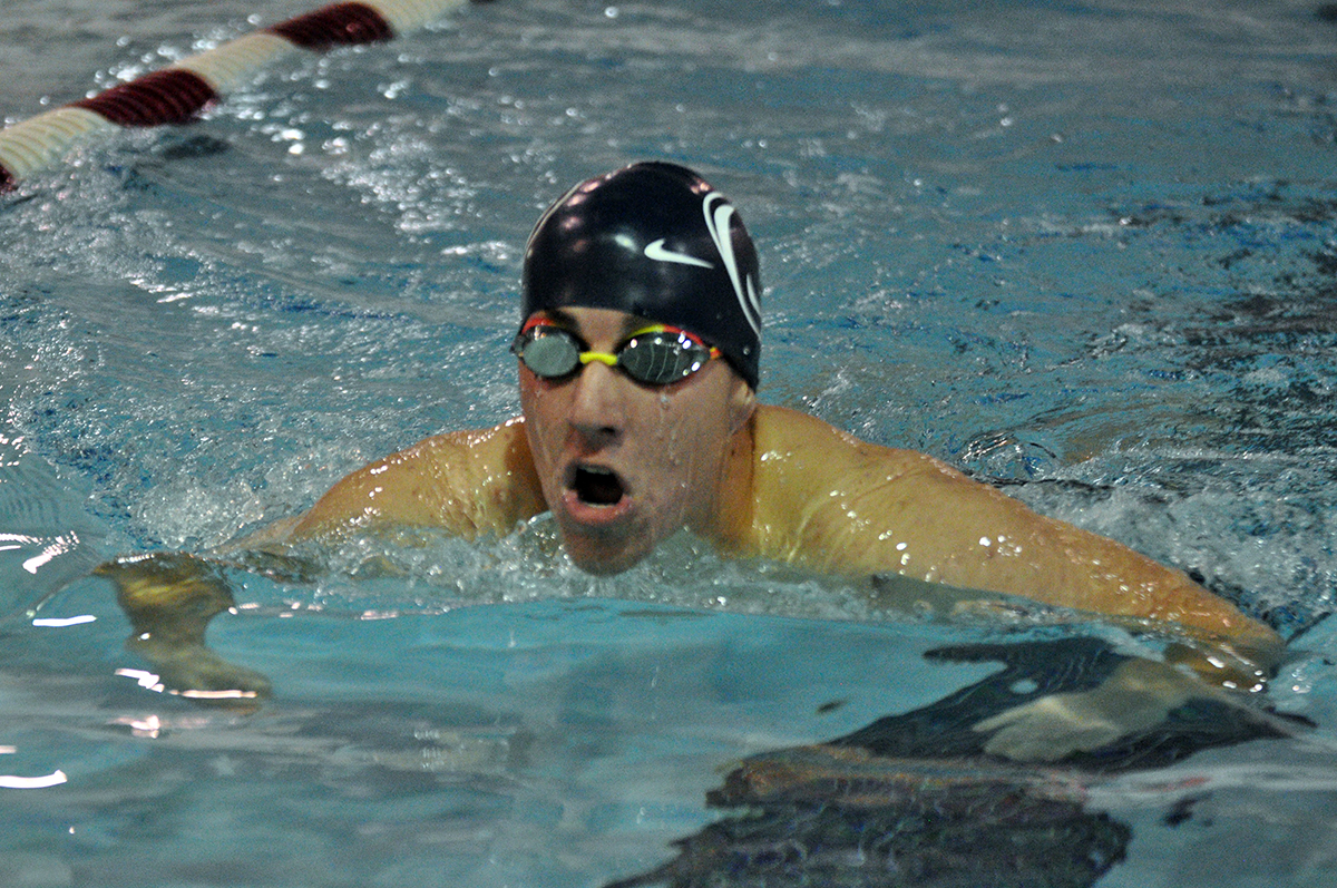 Photo: Penn State Altoona sophomore Tanner Yaw had one individual first place and was part of one relay first place in Friday's meet at Wilkes University.