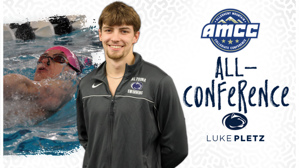 Pletz Earns All-Conference Honors in Backstroke Swims