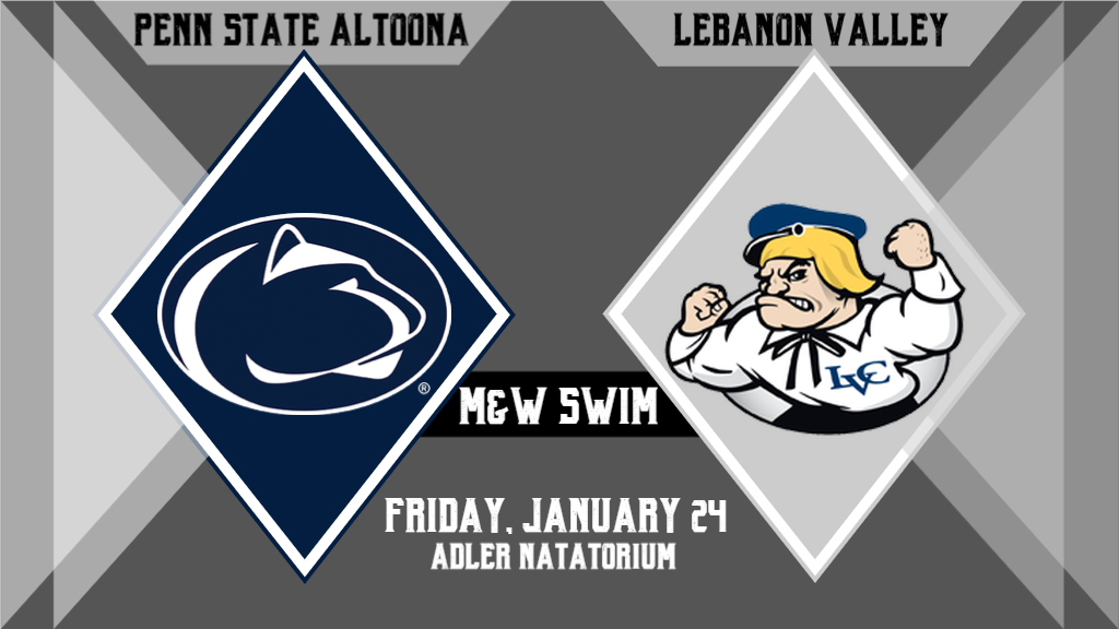 HIGHLIGHTS: Penn State Altoona Men&rsquo;s & Women&rsquo;s Swimming vs. Lebanon Valley, 1-24-25