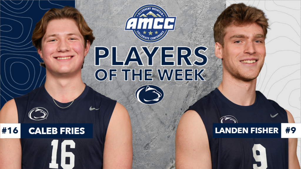 Fries, Fisher Sweep AMCC Men&rsquo;s Volleyball Weekly Awards