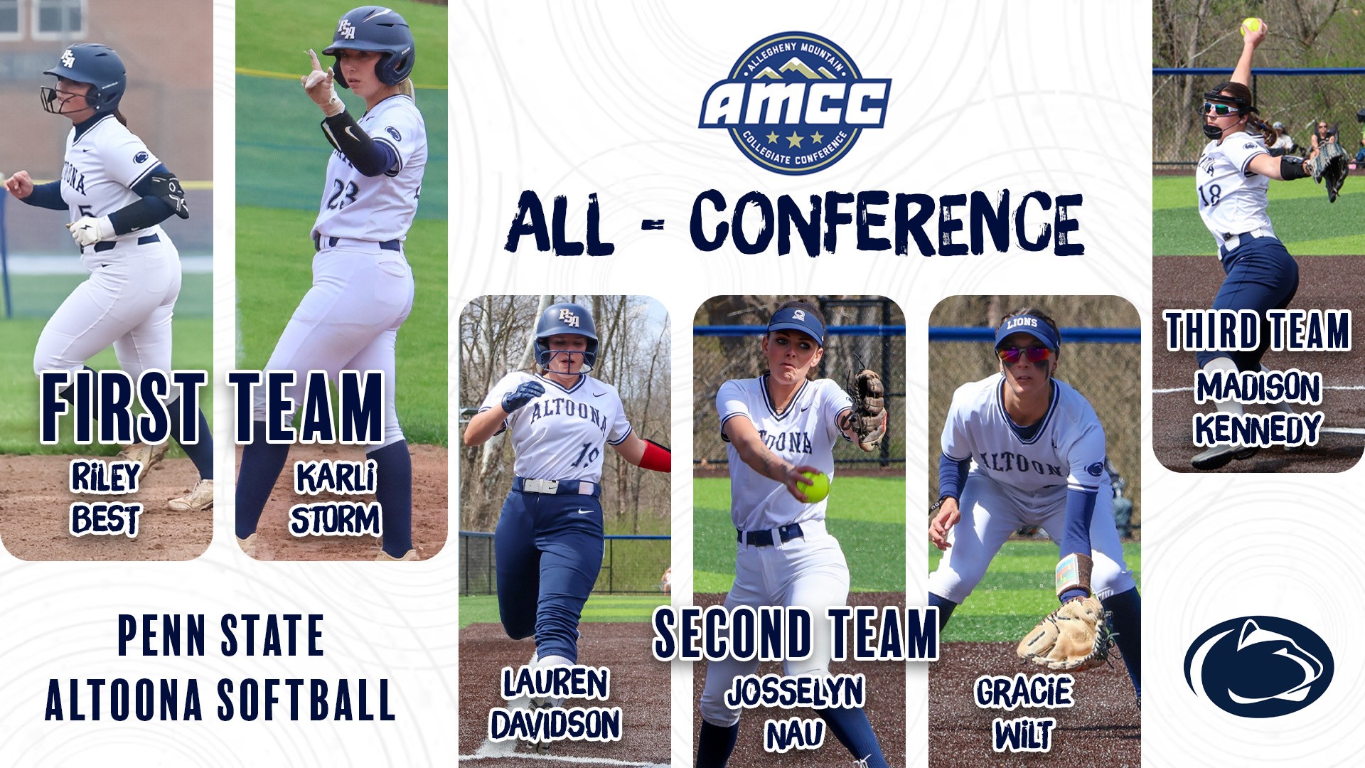 Best Wins Player of the Year, Six Lions Voted to Softball All-Conference Team