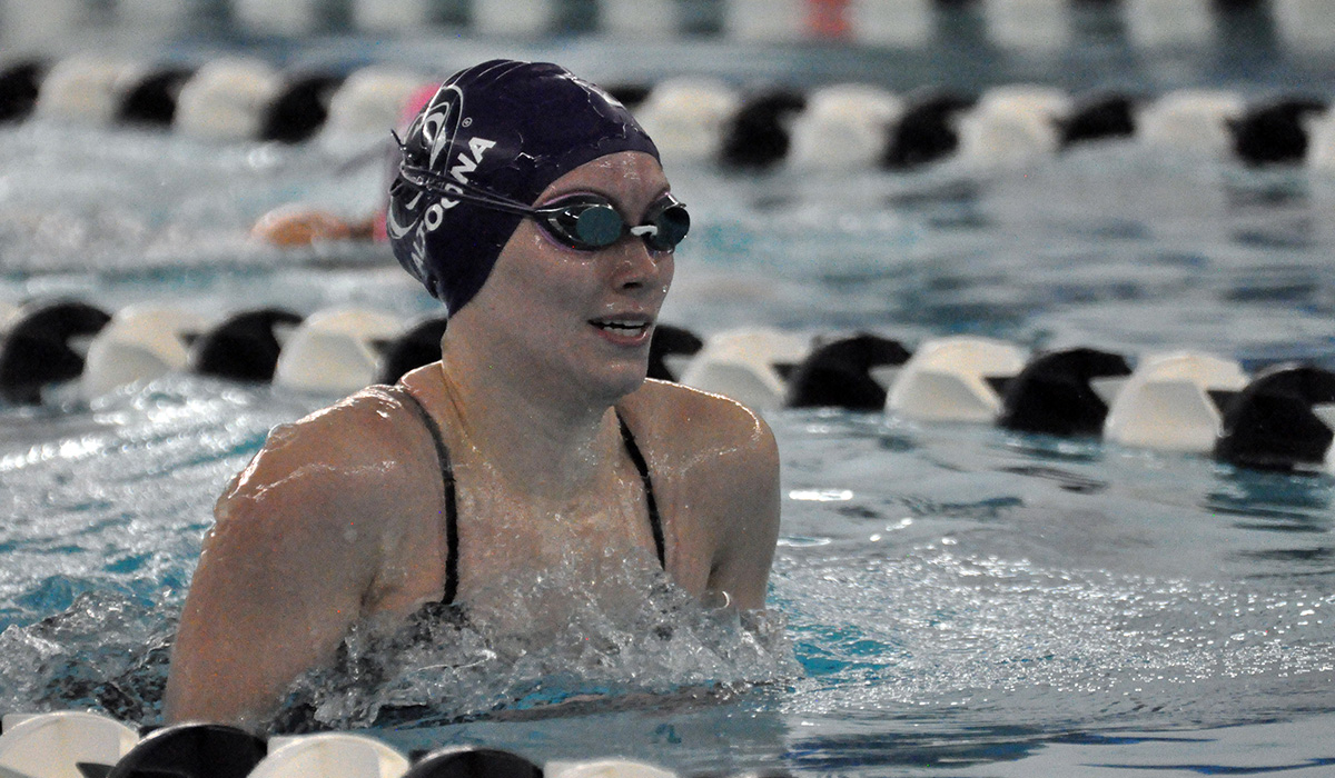 Women&rsquo;s Swimming Holds Third at AMCC Championships